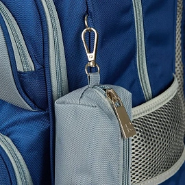 Рюкзак школьный + пенал Комус Класс Case синий/серый