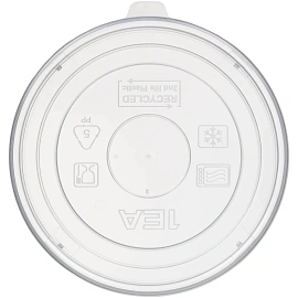 Крышка пластиковая OneClick 102х102 мм плоская прозрачная (550 штук в упаковке)