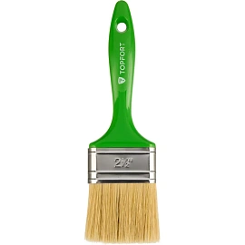 Кисть малярная плоская TOPFORT Uni из смешанной щетины 63x15 мм с пластиковой рукояткой
