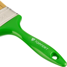 Кисть малярная плоская TOPFORT Uni из смешанной щетины 63x15 мм с пластиковой рукояткой