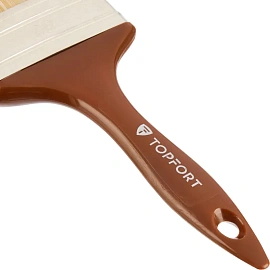 Кисть малярная плоская TOPFORT Delicate из искусственной щетины 80x15 мм с пластиковой рукояткой