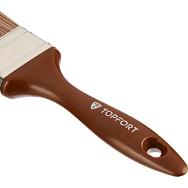 Кисть малярная плоская TOPFORT Optimum из искусственной щетины 50x15 мм с пластиковой рукояткой