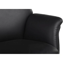 Кресло для руководителя RV Design Batisto чёрное (натуральная кожа, алюминий)