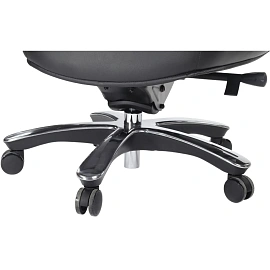 Кресло для руководителя RV Design Batisto чёрное (натуральная кожа, алюминий)