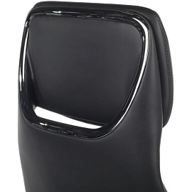 Кресло для руководителя RV Design Napoli чёрное (натуральная кожа, алюминий)