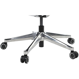 Кресло для руководителя RV Design Napoli чёрное (натуральная кожа, алюминий)