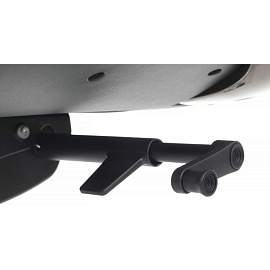 Кресло для руководителя RV Design Napoli чёрное (натуральная кожа, алюминий)