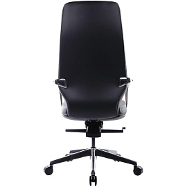 Кресло для руководителя RV Design Alonzo чёрное (натуральная кожа, алюминий)