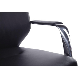 Кресло для руководителя RV Design Alonzo чёрное (натуральная кожа, алюминий)