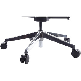 Кресло для руководителя RV Design Alonzo чёрное (натуральная кожа, алюминий)