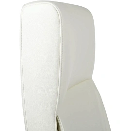 Кресло для руководителя RV Design Gaston белое (натуральная кожа, алюминий)