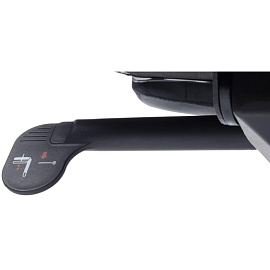 Кресло для руководителя RV Design Gaston чёрное (натуральная кожа, алюминий)