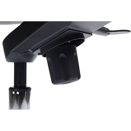 Кресло для руководителя RV Design Gaston чёрное (натуральная кожа, алюминий)