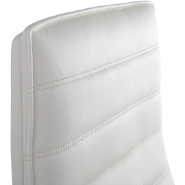 Кресло для руководителя RV Design Rubens белое (натуральная кожа, алюминий)