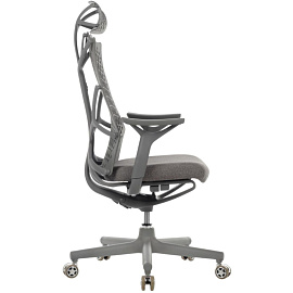 Кресло для руководителя RV Design Ego серое (ткань, пластик)