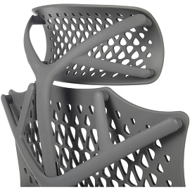 Кресло для руководителя RV Design Ego серое (ткань, пластик)