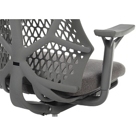 Кресло для руководителя RV Design Ego серое (ткань, пластик)