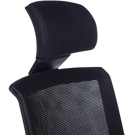 Кресло для руководителя RV Design Style серое/чёрное (сетка/ткань, пластик)