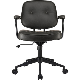 Кресло офисное RV Design Chester темно-серое (экокожа, металл)