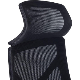 Кресло для руководителя RV Design Astra черное (сетка/ткань, пластик)