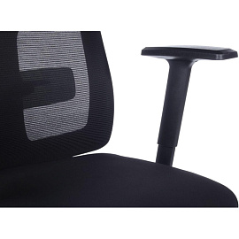 Кресло для руководителя RV Design Astra черное (сетка/ткань, пластик)