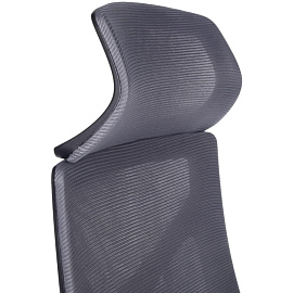 Кресло для руководителя RV Design Astra серое (сетка/ткань, пластик)