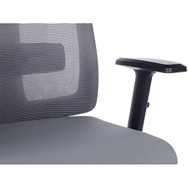 Кресло для руководителя RV Design Astra серое (сетка/ткань, пластик)