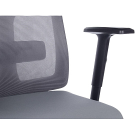 Кресло для руководителя RV Design Astra серое (сетка/ткань, пластик)