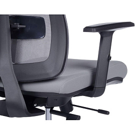 Кресло для руководителя RV Design Astra серое (сетка/ткань, пластик)