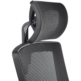 Кресло для руководителя RV Design Step чёрное (сетка/ткань, металл)