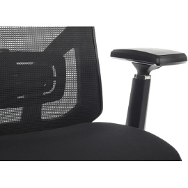 Кресло для руководителя RV Design Step чёрное (сетка/ткань, металл)