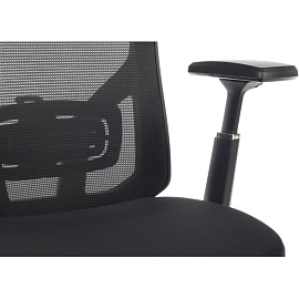 Кресло для руководителя RV Design Step чёрное (сетка/ткань, металл)