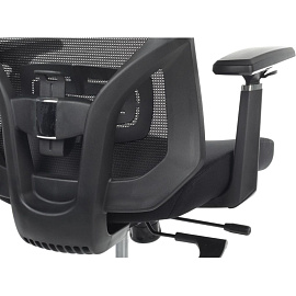 Кресло для руководителя RV Design Step чёрное (сетка/ткань, металл)