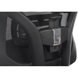 Кресло для руководителя RV Design Step чёрное (сетка/ткань, металл)