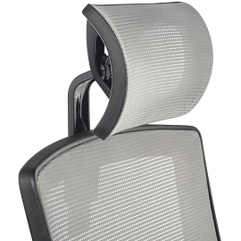 Кресло для руководителя RV Design Step серое (сетка/ткань, металл)