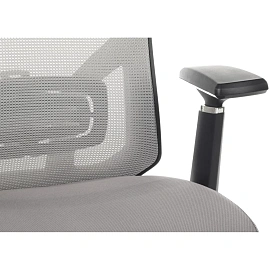 Кресло для руководителя RV Design Step серое (сетка/ткань, металл)