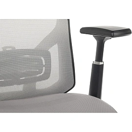 Кресло для руководителя RV Design Step серое (сетка/ткань, металл)