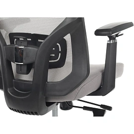 Кресло для руководителя RV Design Step серое (сетка/ткань, металл)