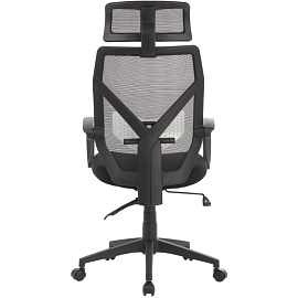 Кресло для руководителя RV Design Oliver черное (сетка/ткань, пластик)