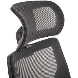 Кресло для руководителя RV Design Oliver черное (сетка/ткань, пластик)