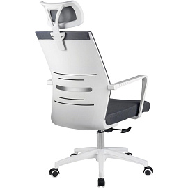 Кресло для руководителя RV Design Like серое (сетка/ткань, пластик)