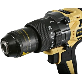 Дрель-шуруповёрт ударная аккумуляторная Hanskonner HCD18165BLI бесщеточная 2 АКБ х Li-ion (18В, 2.4 Ач)+ ЗУ в кейсе