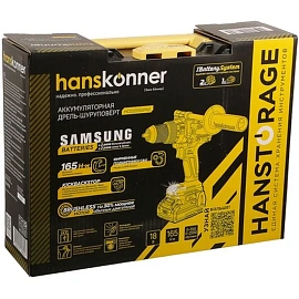 Дрель-шуруповерт акк б/щ уд.Hanskonner PLATINUM,SAMSUNG HCD20165PRO