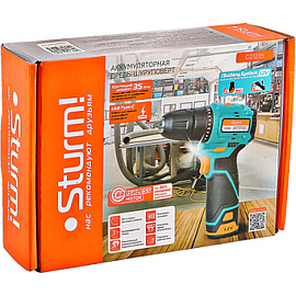 Дрель-шуруповерт акк.б/щ Sturm!,12В,1BatterySystem12V,35Нм CD1235