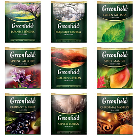 Чай ассорти Greenfield Премиальная коллекция 45 пакетиков