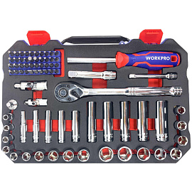 Набор инструментов универсальный Workpro 75 предметов (WP202524)