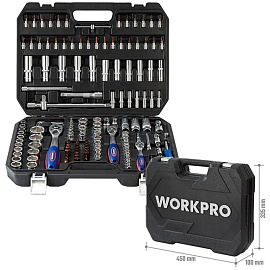 Набор инструментов универсальный Workpro 172 предмета (WP202545)