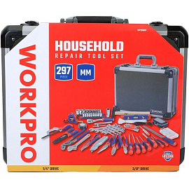 Набор инструментов универсальный Workpro 297 предметов (WP209031)