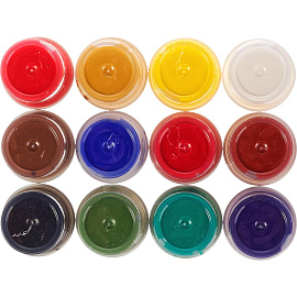 Гуашь Гамма 12 цветов по 20 мл