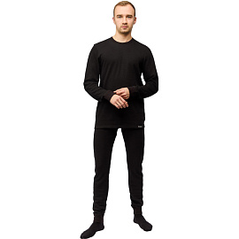 Термокальсоны мужские Guahoo G21-2270P с начёсом чёрные (размер 50-52, рост 182 см)